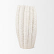 Mercana Velia Seashell Sculptural Cream Glazed Ceramic Vase Clearance