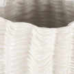Mercana Velia Seashell Sculptural Cream Glazed Ceramic Vase Clearance