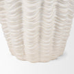 Mercana Velia Seashell Sculptural Cream Glazed Ceramic Vase Clearance