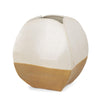 Mercana Vania Off White w/ Tan Textured Ceramic Vase