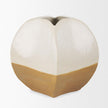 Mercana Vania Off White w/ Tan Textured Ceramic Vase