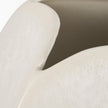 Mercana Vania Off White w/ Tan Textured Ceramic Vase