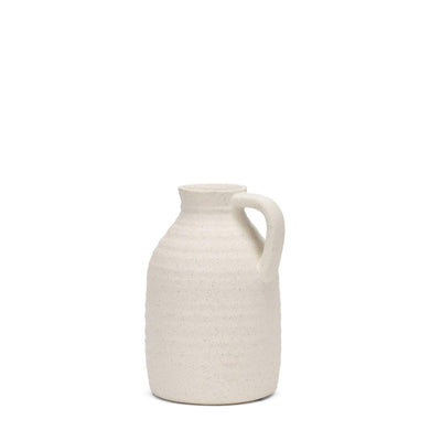 Mercana Tyrus Textured Matte White w/ Speckling Ceramic Vase