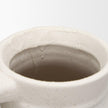 Mercana Tyrus Textured Matte White w/ Speckling Ceramic Vase