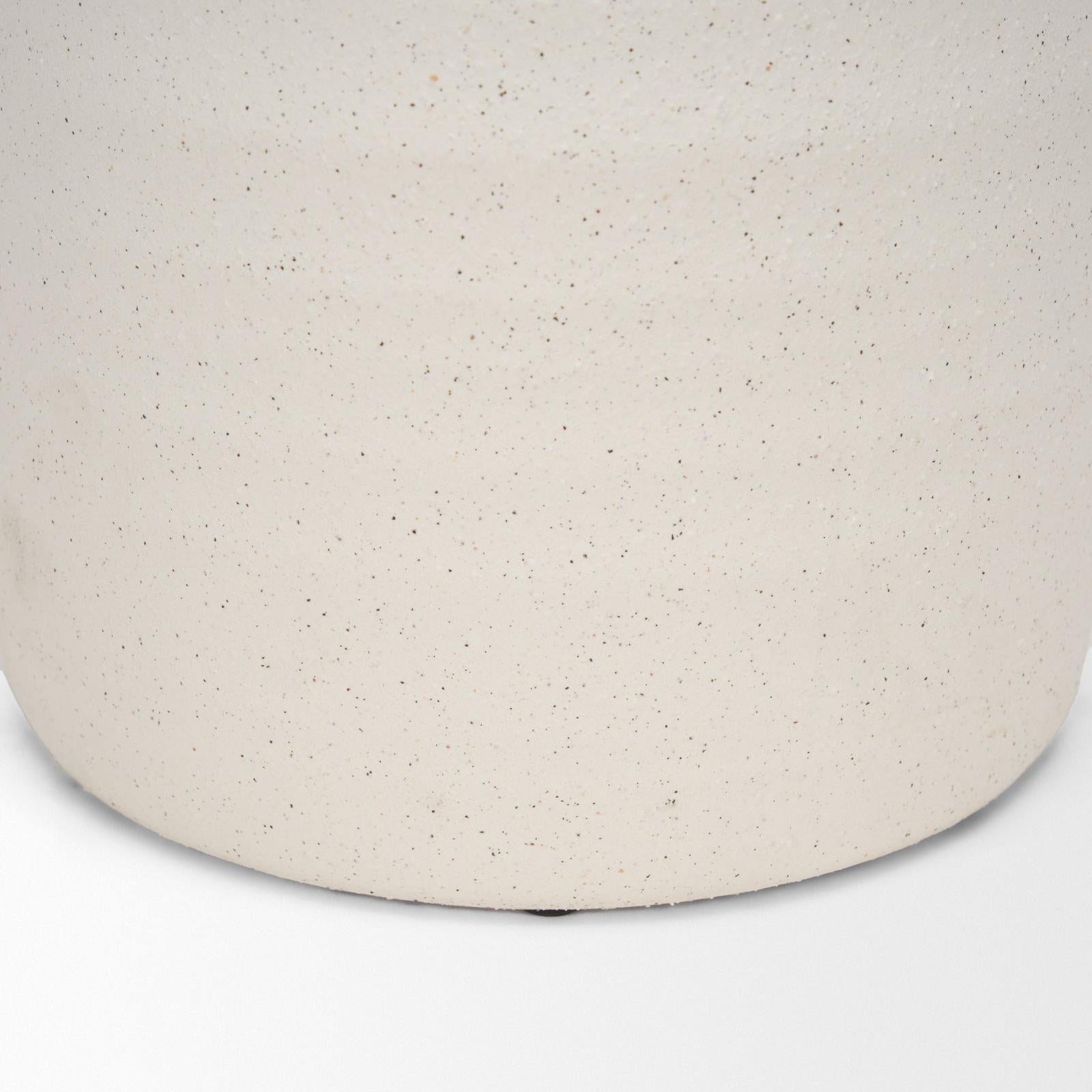 Mercana Tyrus Textured Matte White w/ Speckling Ceramic Vase
