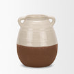 Mercana Tryna Beige w/ Matte Brown Ceramic Vase