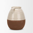 Mercana Tryna Beige w/ Matte Brown Ceramic Vase