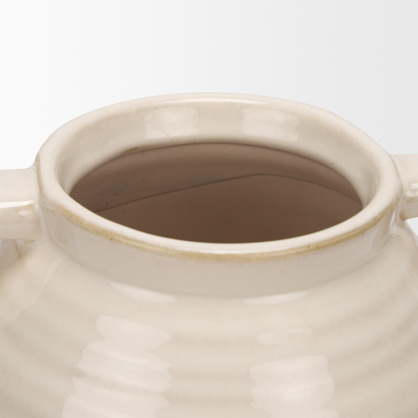 Mercana Tryna Beige w/ Matte Brown Ceramic Vase