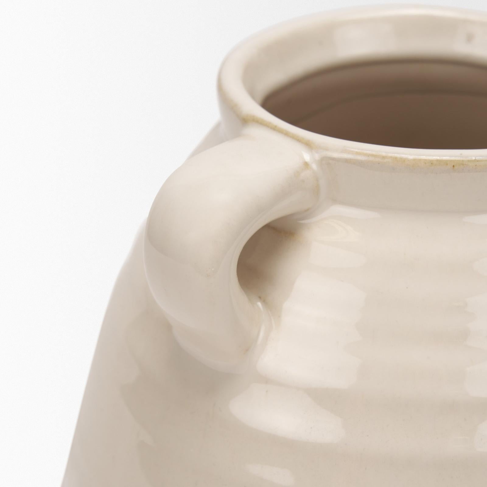 Mercana Tryna Beige w/ Matte Brown Ceramic Vase