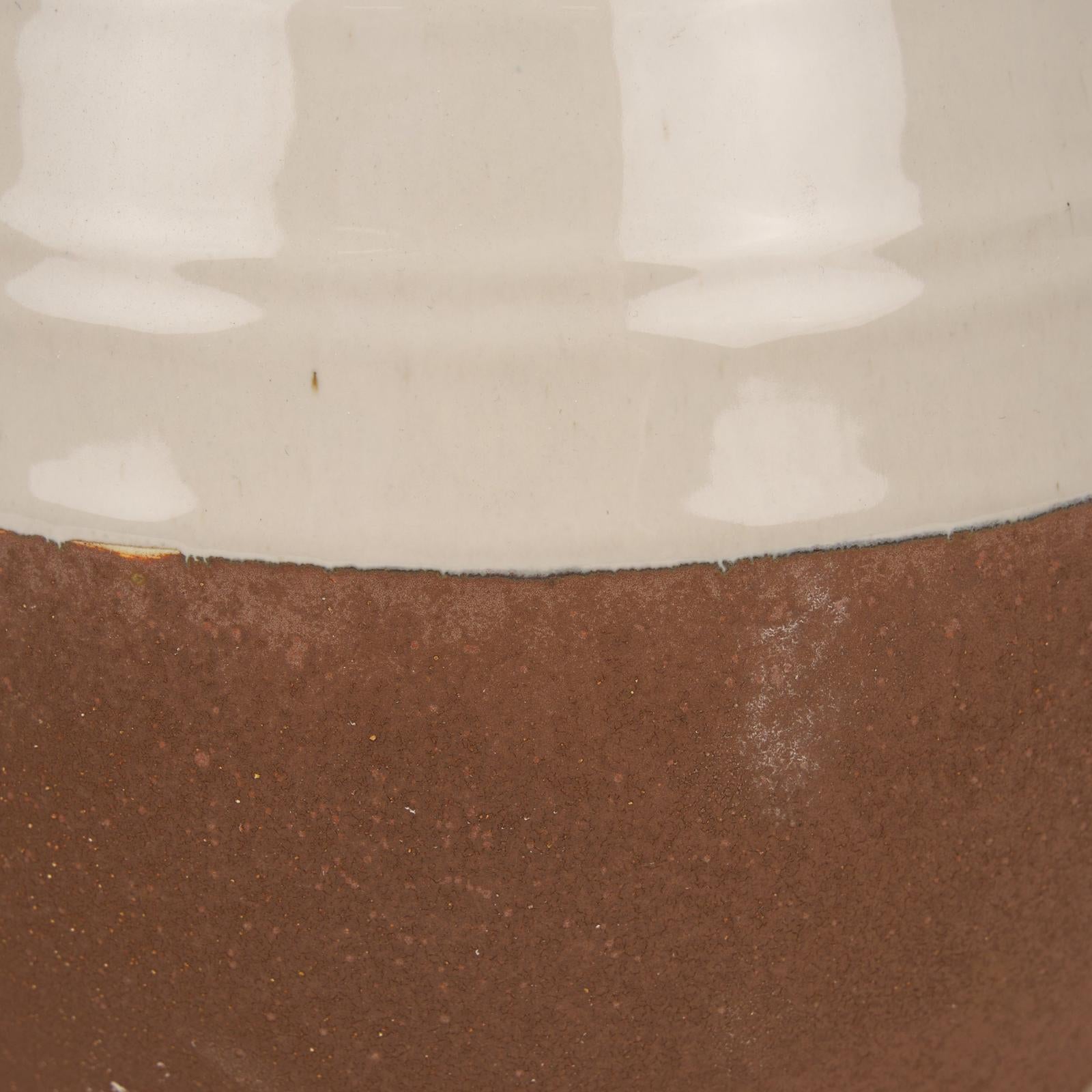 Mercana Tryna Beige w/ Matte Brown Ceramic Vase