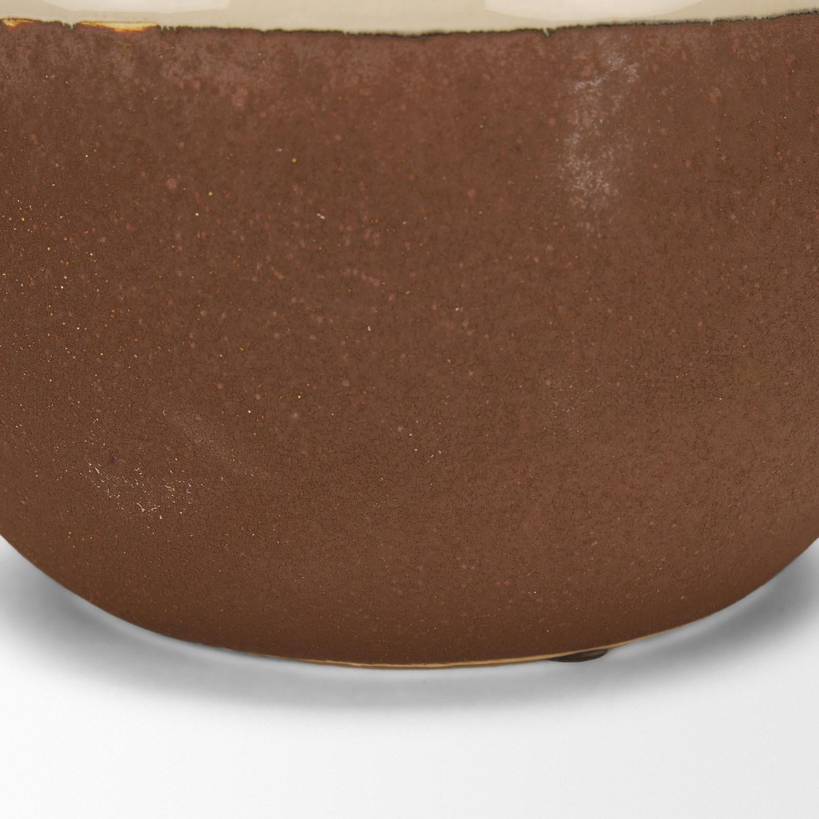 Mercana Tryna Beige w/ Matte Brown Ceramic Vase