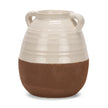 Mercana Tryna Beige w/ Matte Brown Ceramic Vase