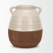 Mercana Tryna Beige w/ Matte Brown Ceramic Vase