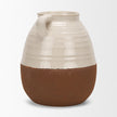 Mercana Tryna Beige w/ Matte Brown Ceramic Vase