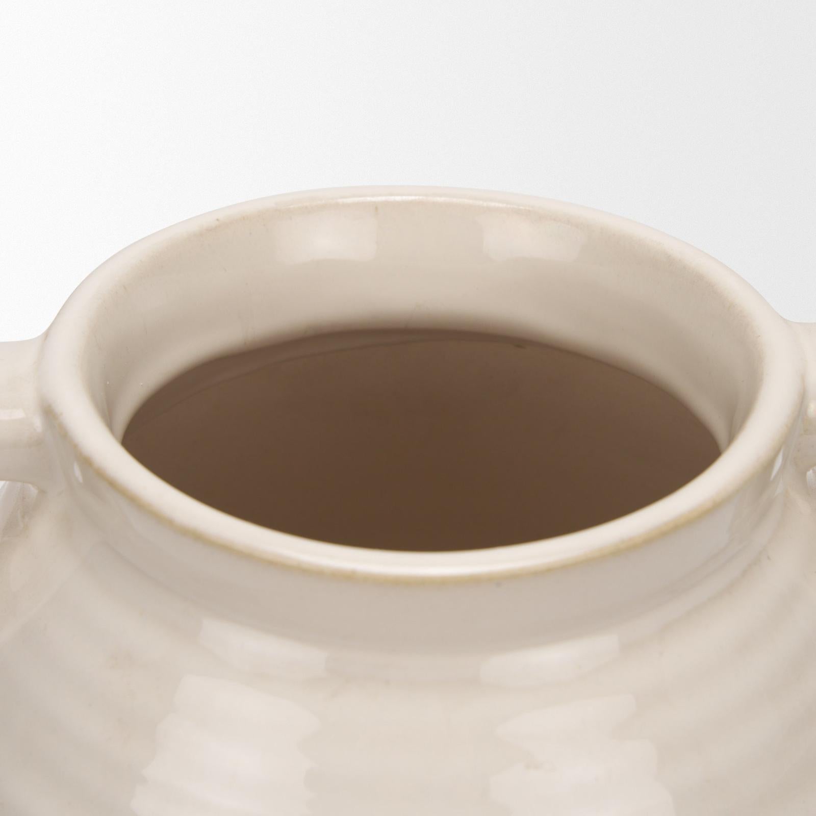 Mercana Tryna Beige w/ Matte Brown Ceramic Vase