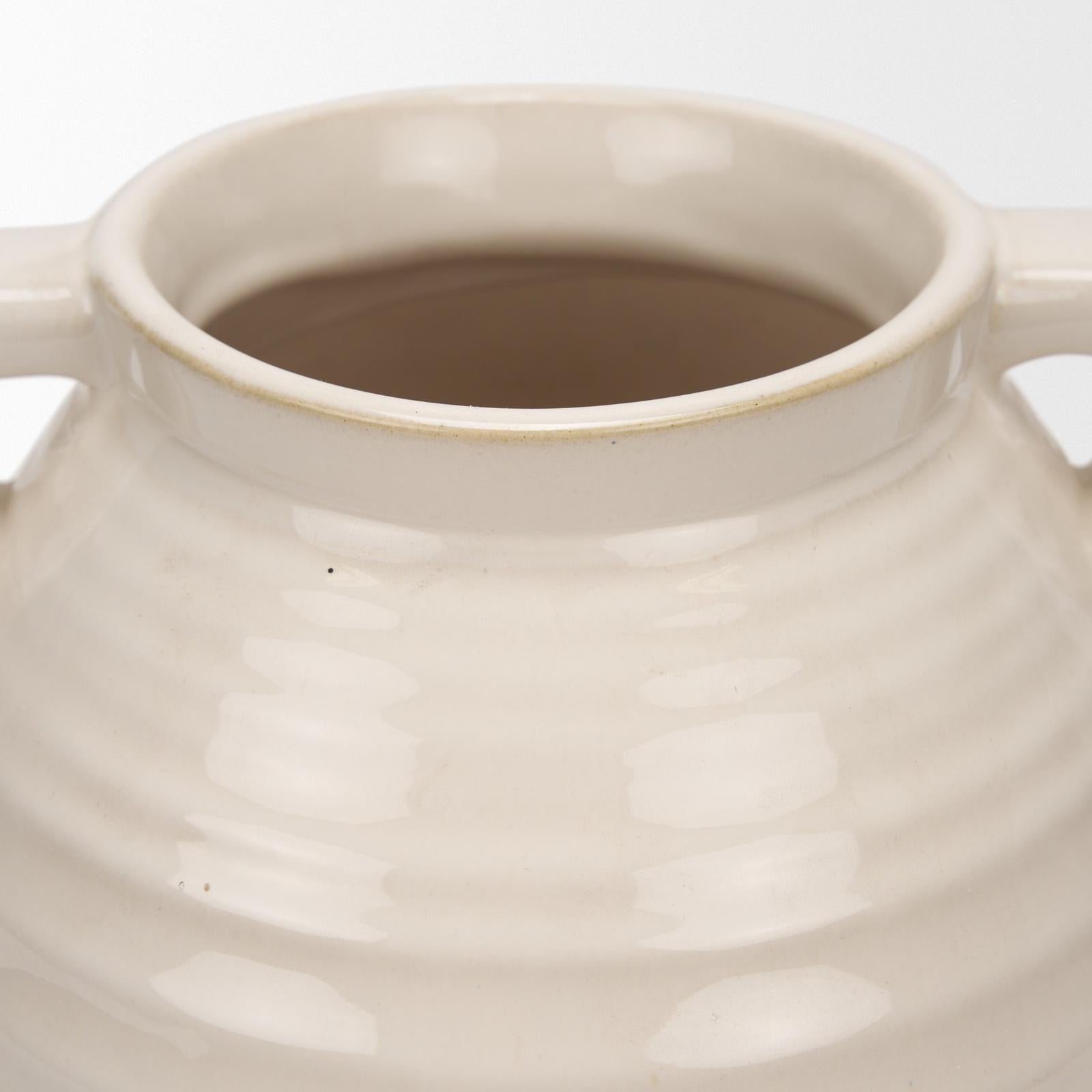 Mercana Tryna Beige w/ Matte Brown Ceramic Vase