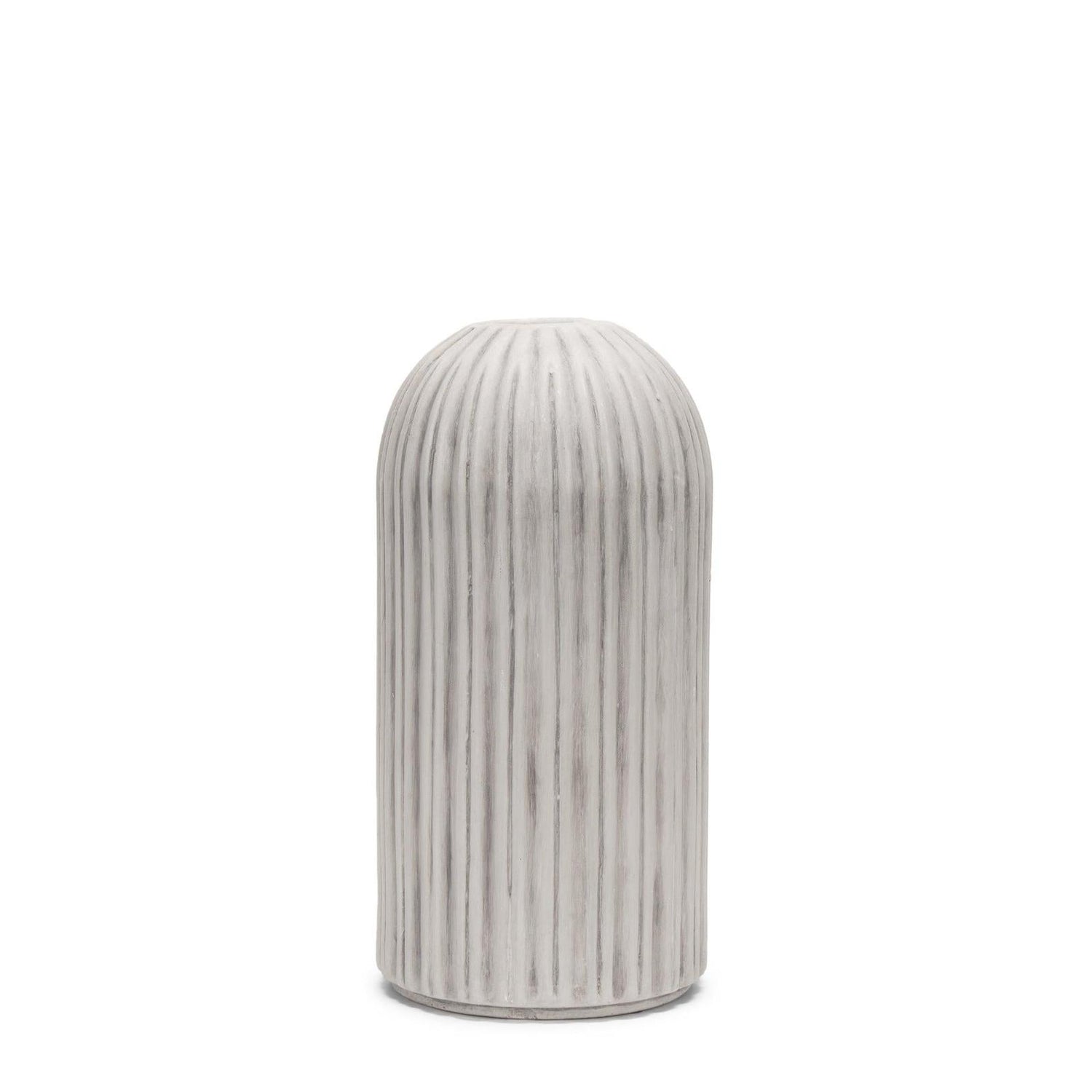 Mercana Ummi Off White w/ Gray Antiquing Ceramic Vase Clearance