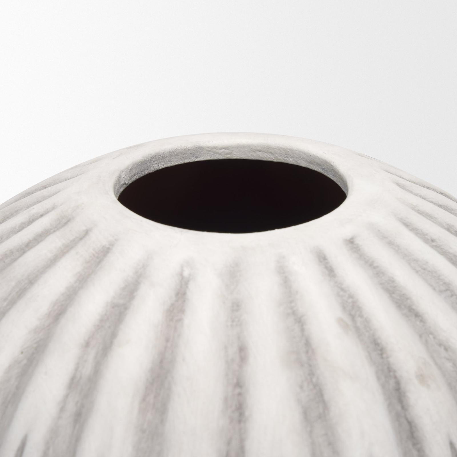 Mercana Ummi Off White w/ Gray Antiquing Ceramic Vase Clearance