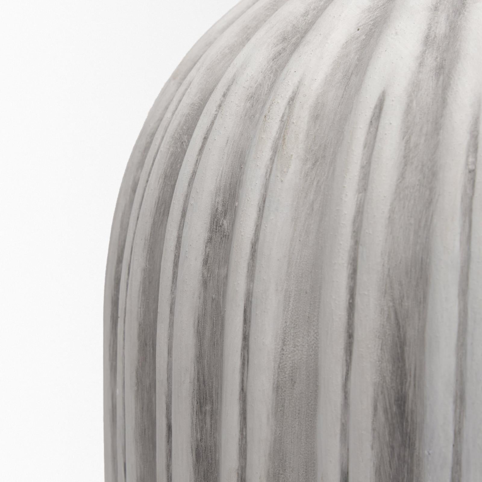 Mercana Ummi Off White w/ Gray Antiquing Ceramic Vase Clearance