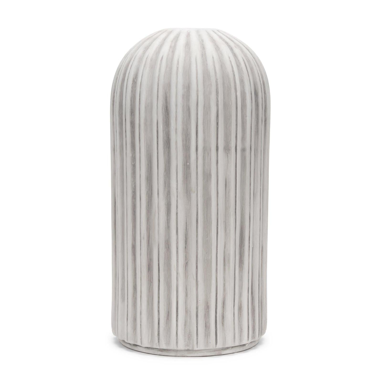 Mercana Ummi Off White w/ Gray Antiquing Ceramic Vase Clearance