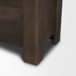 Mercana Wallen Solid Dark Brown Wood Curio Cabinet
