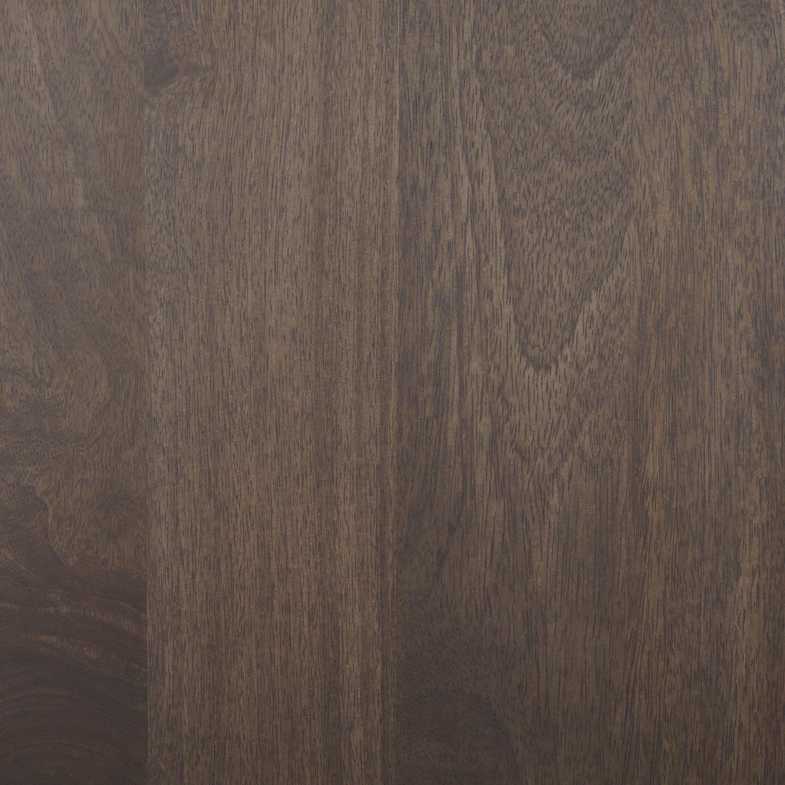 Mercana Wallen Solid Dark Brown Wood Curio Cabinet