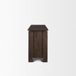 Mercana Wallen 2 Door Solid Dark Brown Wood w/ 3 Drawers Sideboard