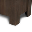 Mercana Wallen 2 Door Solid Dark Brown Wood w/ 3 Drawers Sideboard