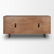 Mercana Varenna 4 Door Dark Brown Wood w/ Rope Handles Sideboard Clearance