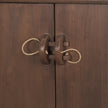 Mercana Varenna 4 Door Dark Brown Wood w/ Rope Handles Sideboard Clearance