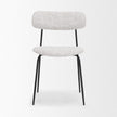 Mercana Casey Matte Black Metal w/ Gray Fabric Dining Chair Clearance