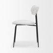 Mercana Casey Matte Black Metal w/ Gray Fabric Dining Chair Clearance