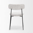 Mercana Casey Matte Black Metal w/ Gray Fabric Dining Chair Clearance