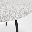 Mercana Casey Matte Black Metal w/ Gray Fabric Dining Chair Clearance