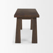 Mercana Wolcott Rectangular Dark Brown Solid Wood Bench Clearance