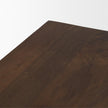 Mercana Wolcott Rectangular Dark Brown Solid Wood Bench Clearance