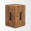 Mercana Waylen Natural Wood Block Accent Stool