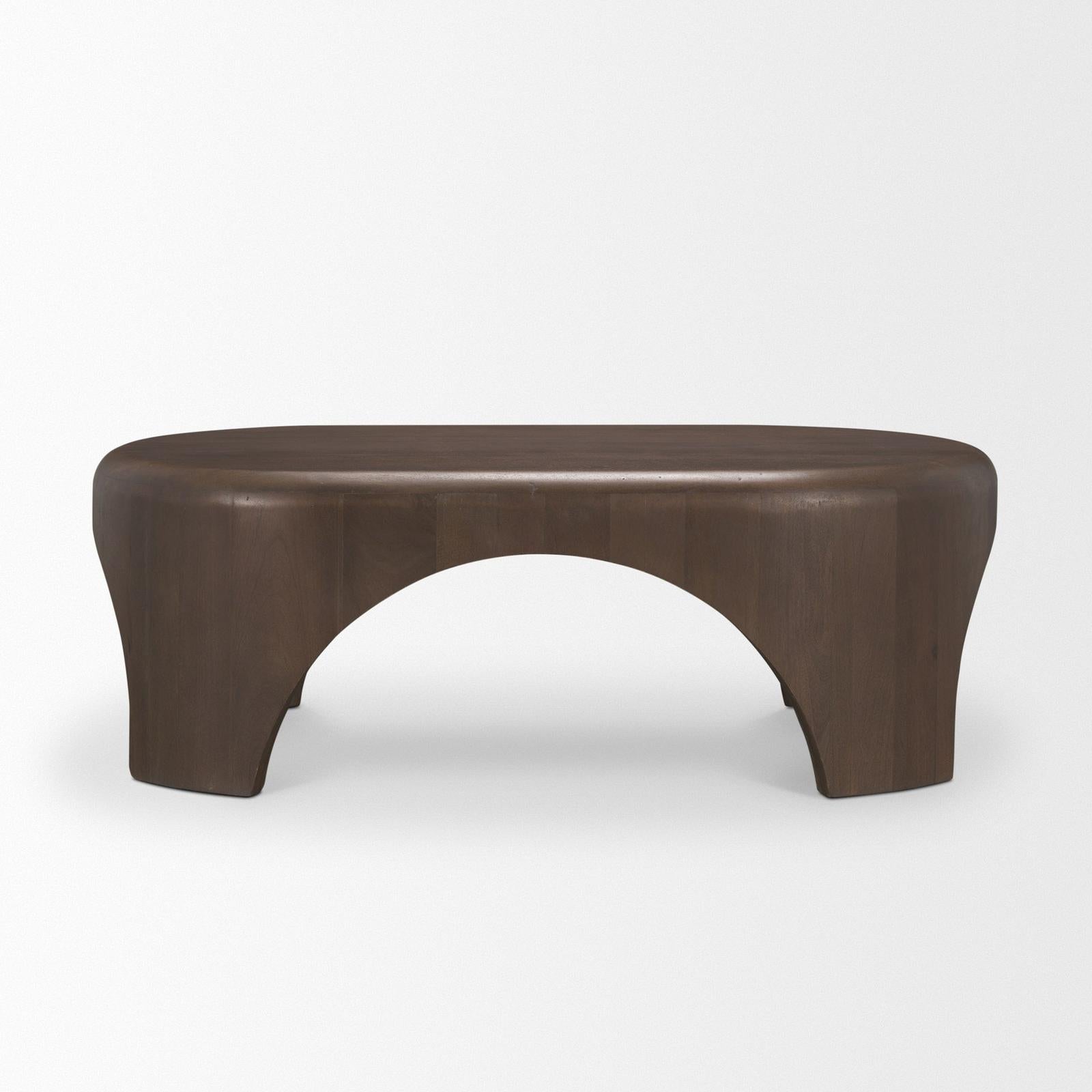 Mercana Shima Wood W/Arched Legs Coffee Table