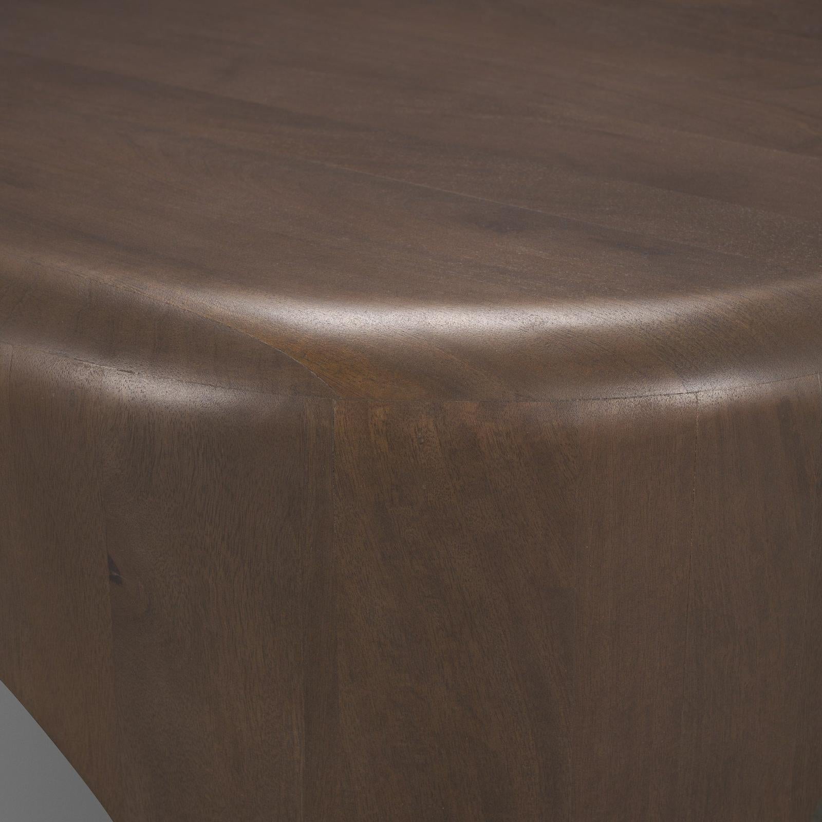 Mercana Shima Wood W/Arched Legs Coffee Table