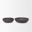 Mercana Wendell Wood w/ Wood Beads Round Bowls