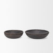 Mercana Wendell Wood w/ Wood Beads Round Bowls