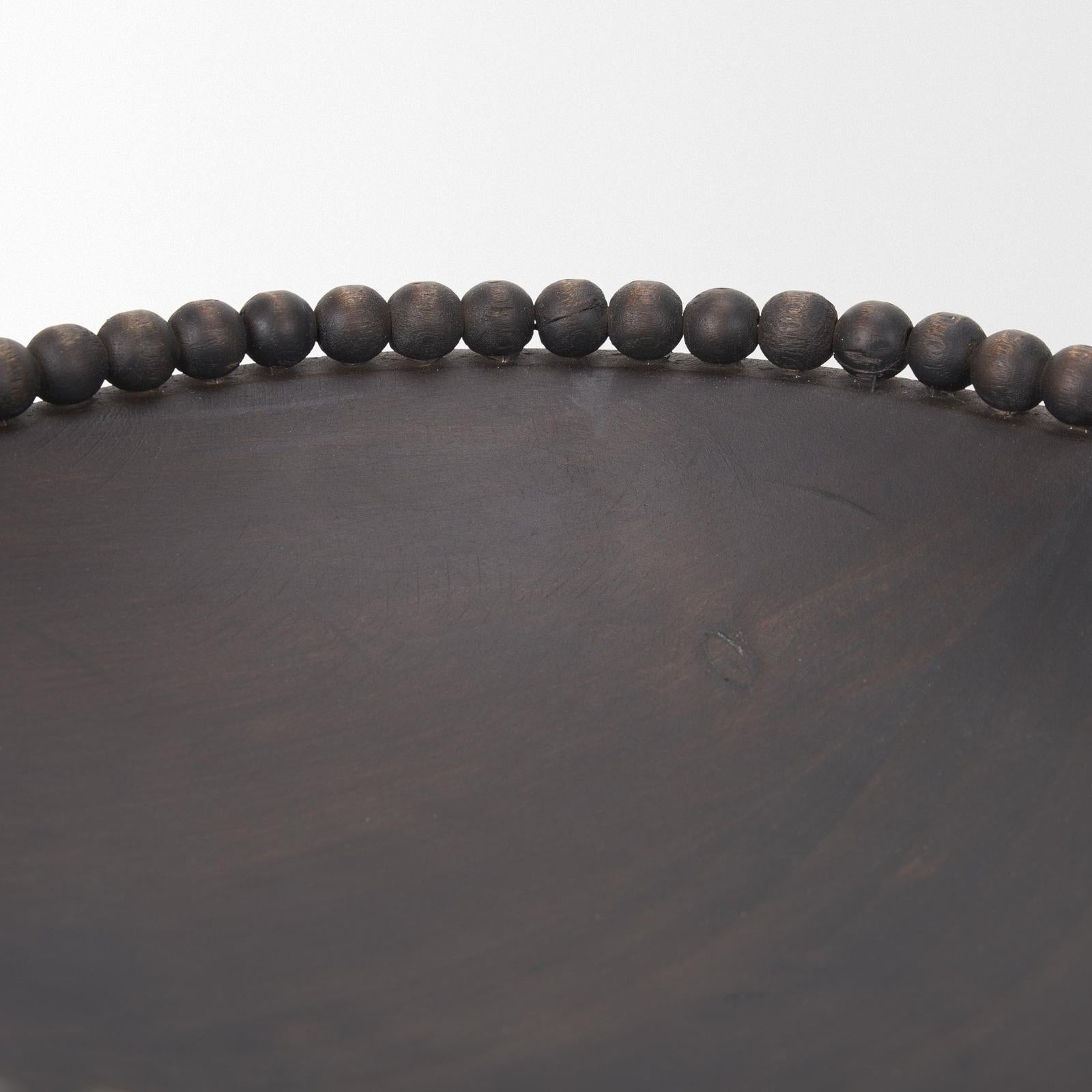 Mercana Wendell Wood w/ Wood Beads Round Bowls