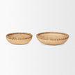 Mercana Wendell Wood w/ Wood Beads Round Bowls