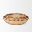 Mercana Wendell Wood w/ Wood Beads Round Bowls