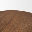 Mercana Waverly Round Light Brown Wood Scalloped Edged Trays