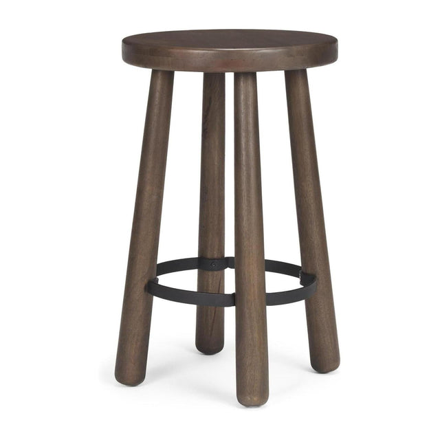Mercana Weldon Wood Seat Counter Stool
