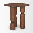 Mercana Sonel Wood Pedestal Foyer Table