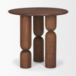 Mercana Sonel Wood Pedestal Foyer Table