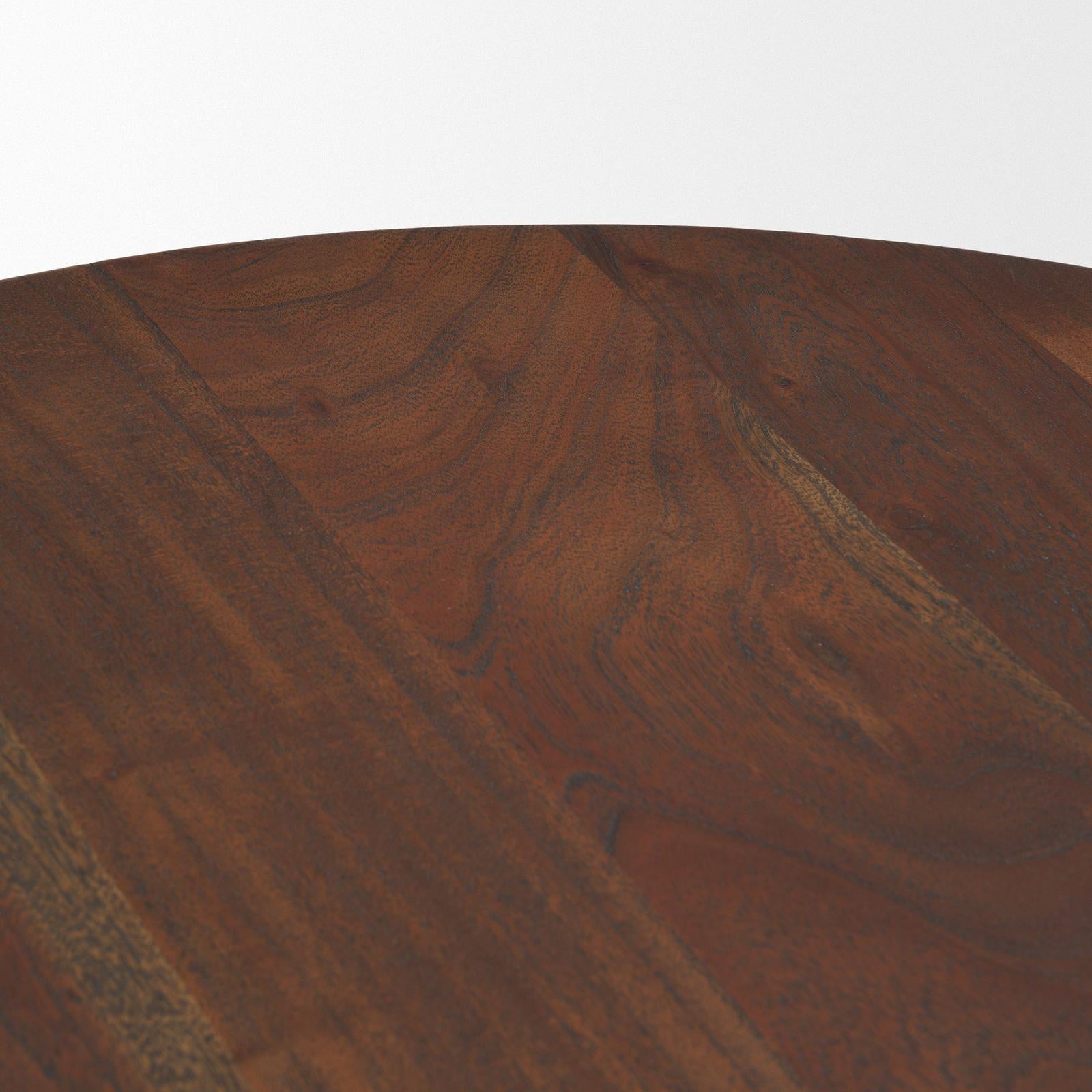 Mercana Sonel Wood Pedestal Foyer Table