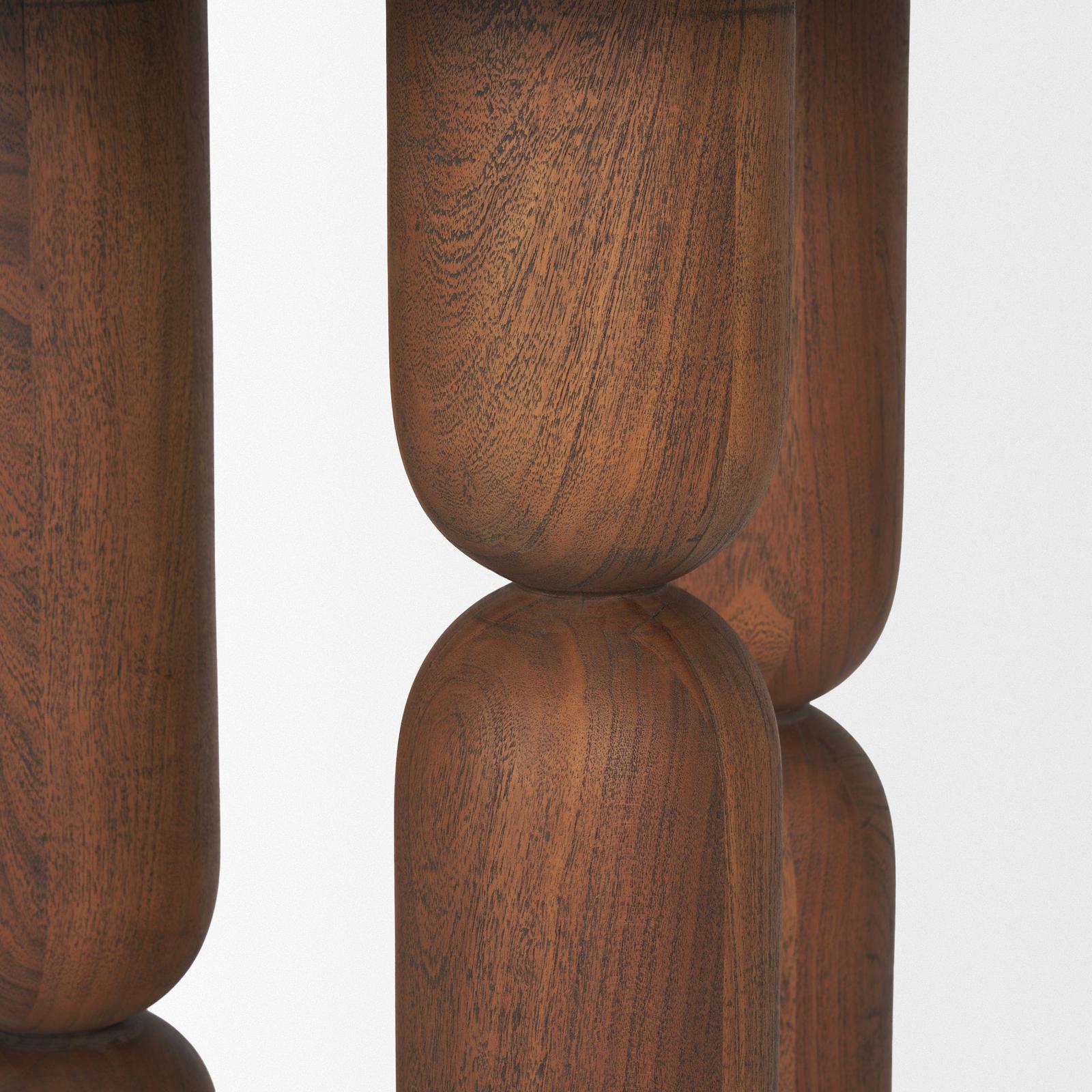 Mercana Sonel Wood Pedestal Foyer Table